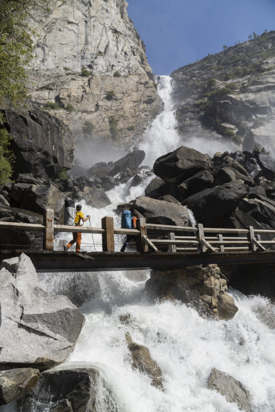 Waterfall hike in Hetch Hetchy